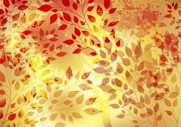 Bright autumn abstract background — Stock Vector