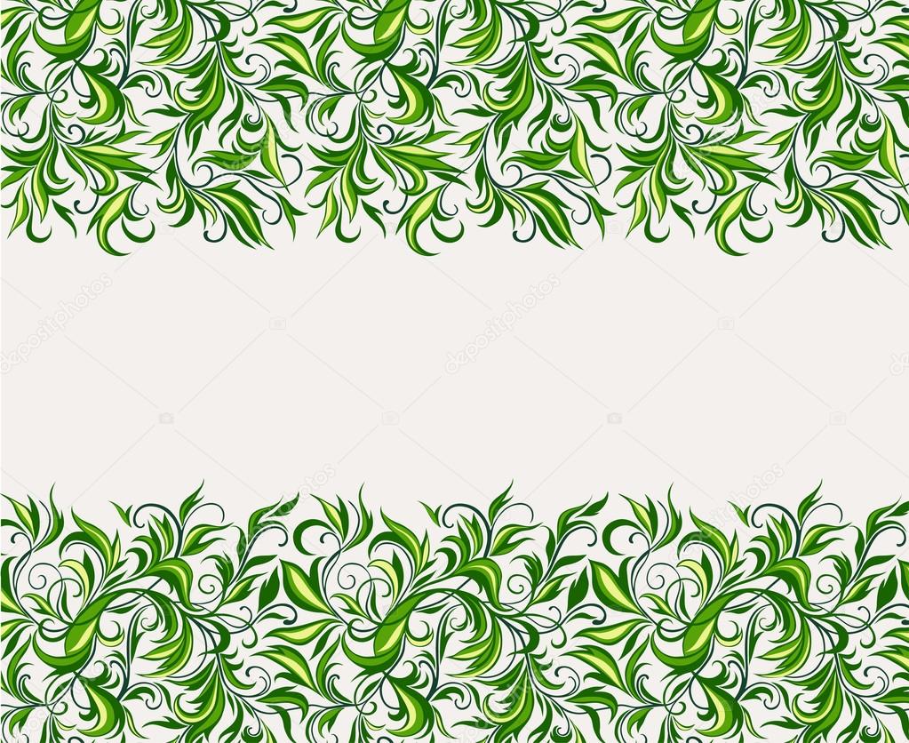 Background of stylized leaves