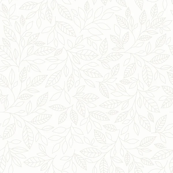 Nahtloses Muster, stilisierte Blätter auf pastellfarbenem Hintergrund — Stockvektor