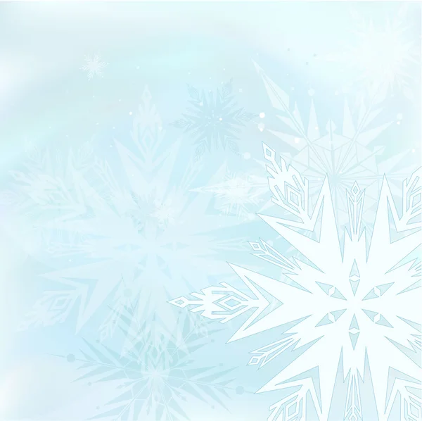 Beautiful blue winter background — Stock Vector