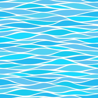 stilize dalgalar ile Dikişsiz desen
