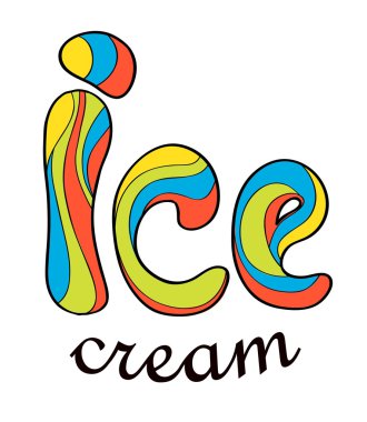 Dondurma stilize metin