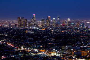 Los Angeles manzarası alacakaranlıkta