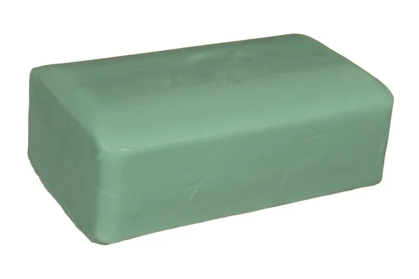 石鹸緑白い背景で隔離のケーキ. — ストック写真