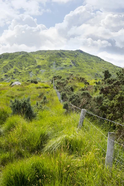 Cerca que conduce a las montañas — Foto de Stock