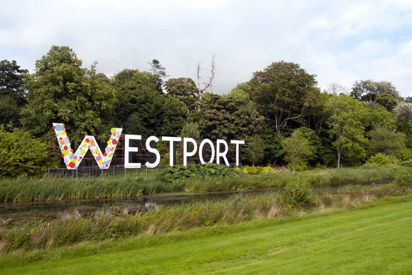 Dev Westport şehir işareti — Stok fotoğraf