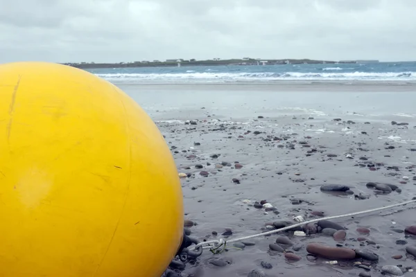 Large yellow buoy — Stock Photo, Image