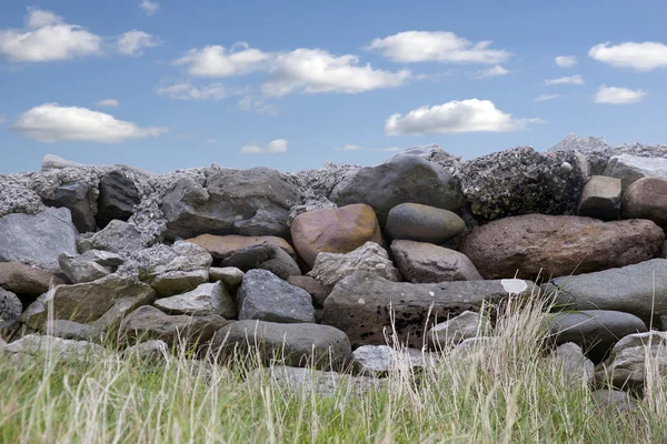 Старая каменная стена в графстве Керри Ирландия — стоковое фото