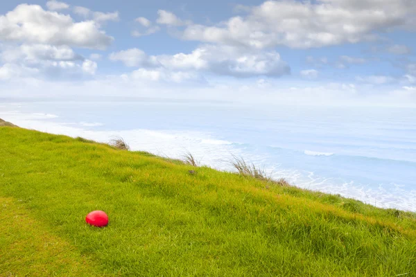 Roter Stein auf dem Ballybunion Links Golfplatz — Stockfoto