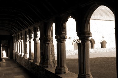 sepia arches in Holycross abbey clipart