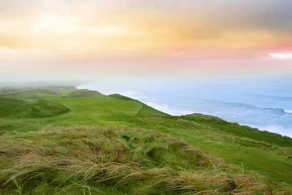 Vista del campo da golf Ballybunion links Immagini Stock Royalty Free