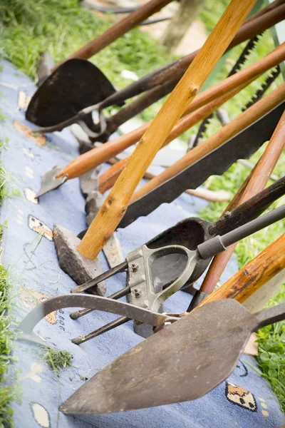 Old antique farming tools — Stock Photo, Image