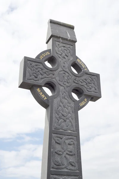 Celtic cross from a grave yard — Stock Photo, Image