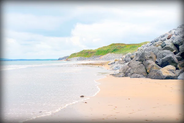 Plage à côté des liens terrain de golf Images De Stock Libres De Droits