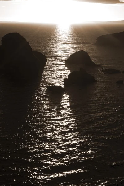 Modo atlântico selvagem horizonte de pôr do sol — Fotografia de Stock