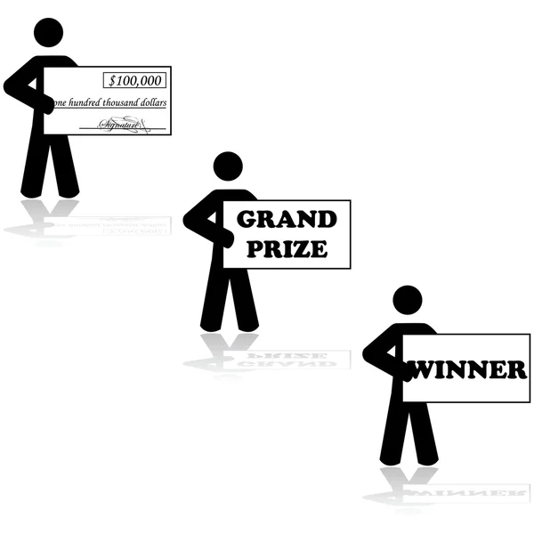 Grand prize winner — Stock Vector