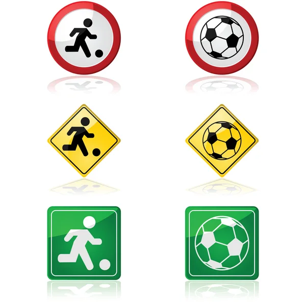 Signes de football — Image vectorielle
