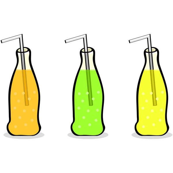Bouteilles de boissons gazeuses — Image vectorielle