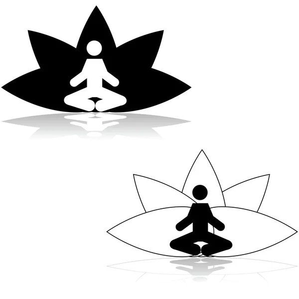 Position du lotus — Image vectorielle