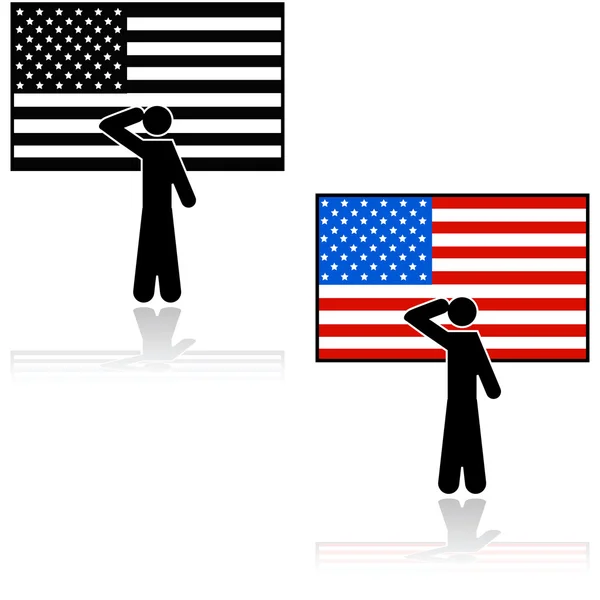 Patriot American — Stock Vector