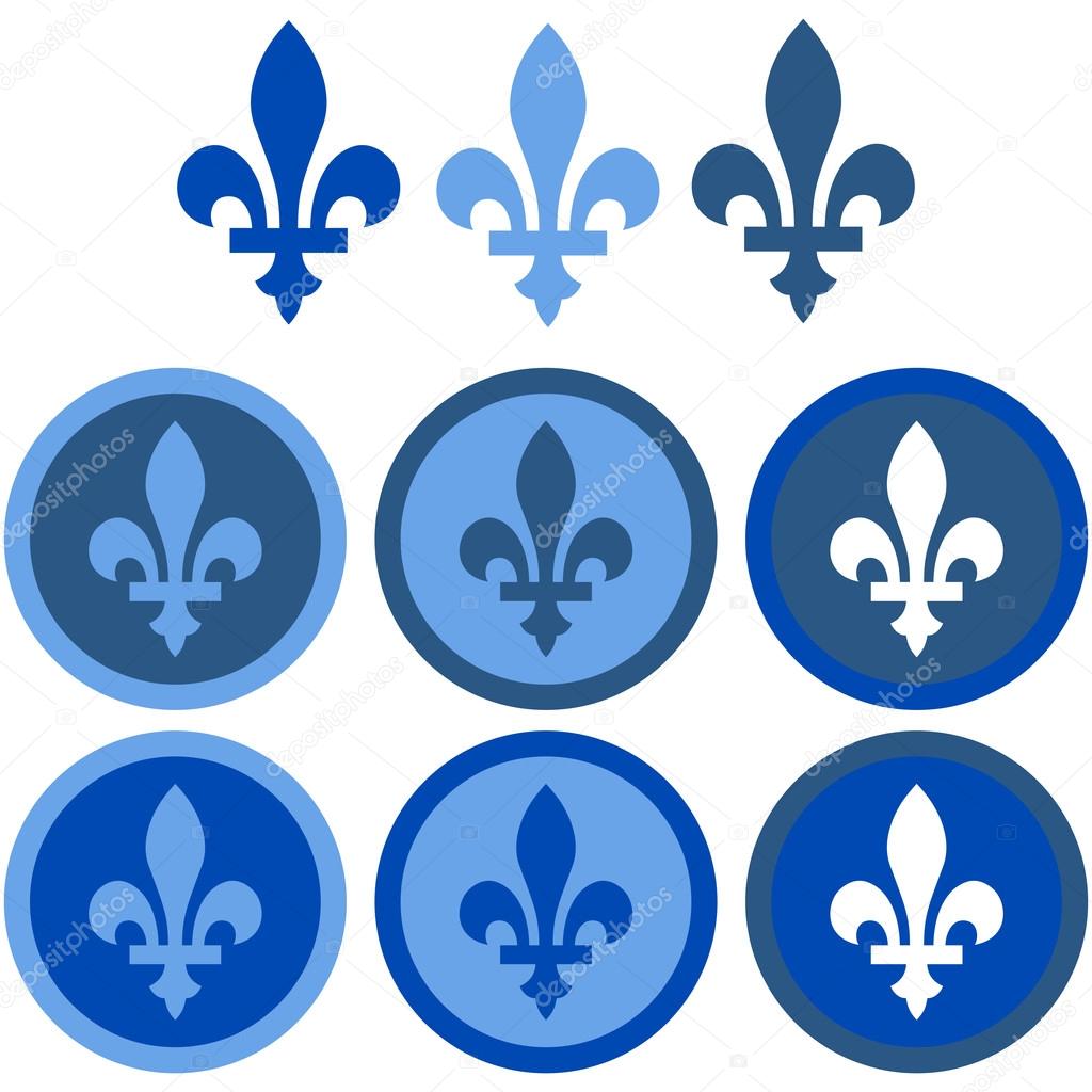 Fleur-de-lys flat design