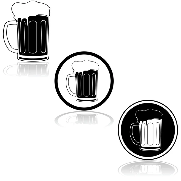 Tasse à bière — Image vectorielle