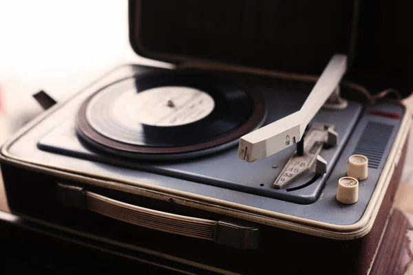 Vintage joueur de disques vinyle — Photo