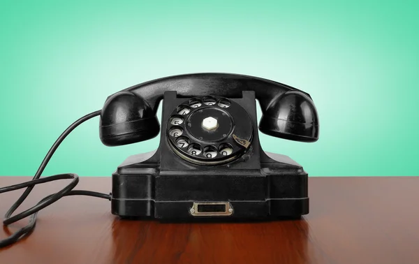 Oldtimer-Telefone - schwarz ein Retro-Telefon — Stockfoto