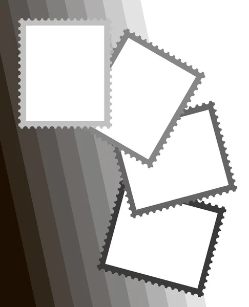 Quadro de selos. Isolados — Fotografia de Stock