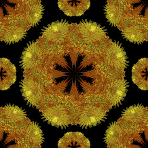 Abstract seamless pattern background. Yellow flower — Stock Photo, Image