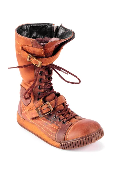 Old winter boots sneakers — Stock Photo, Image
