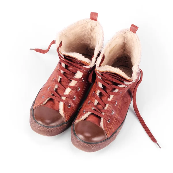 Old winter sneakers — Stock Photo, Image