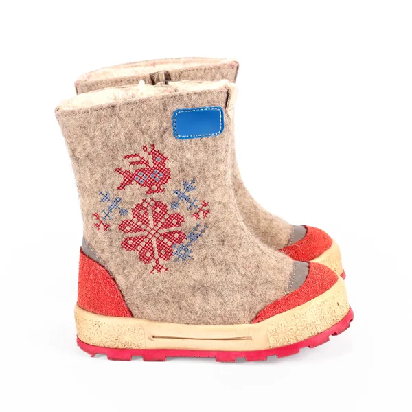 Children winter boots — Stock Photo, Image