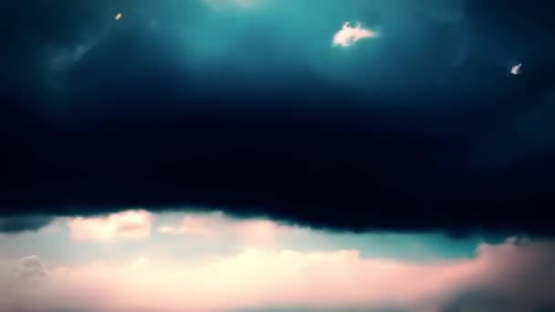 Niebo Chmury Timelapse Serię Fabuł Niewyraźne Tło — Wideo stockowe
