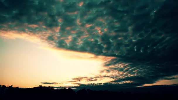Céu Nuvens Pôr Sol Fundo — Vídeo de Stock