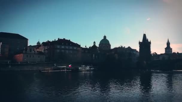 Prag Czech Cumhuriyet Kasım 2015 — Stok video