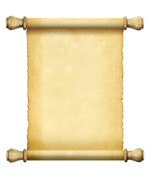 Scroll of old paper