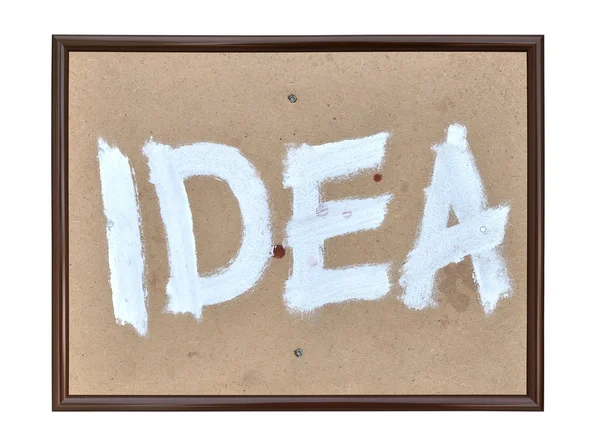 The word "idea" — Stock Photo, Image