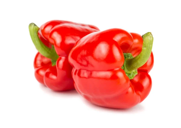 Pair of red sweet peppers — Stock Photo, Image