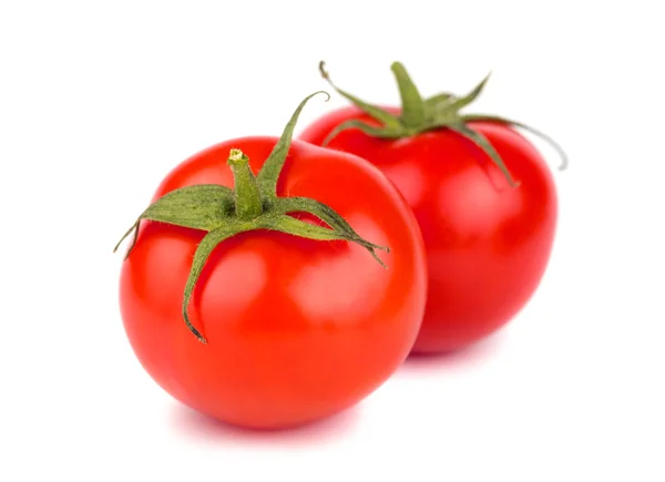 Two red ripe tomato — Stock Photo, Image