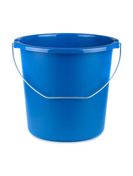 Prázdný kbelík modrá — Stock fotografie