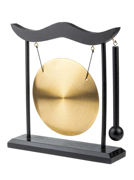 Gong de bronze decorativo — Fotografia de Stock