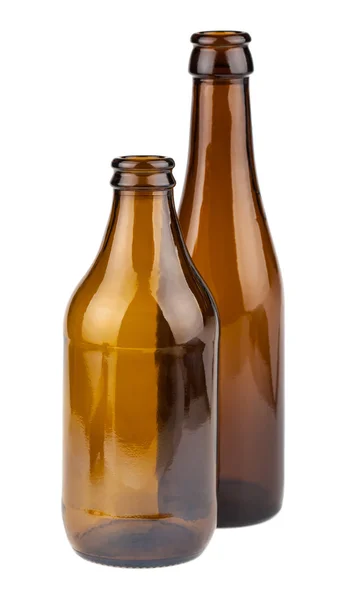 Two empty brown bottles — Stock Photo, Image