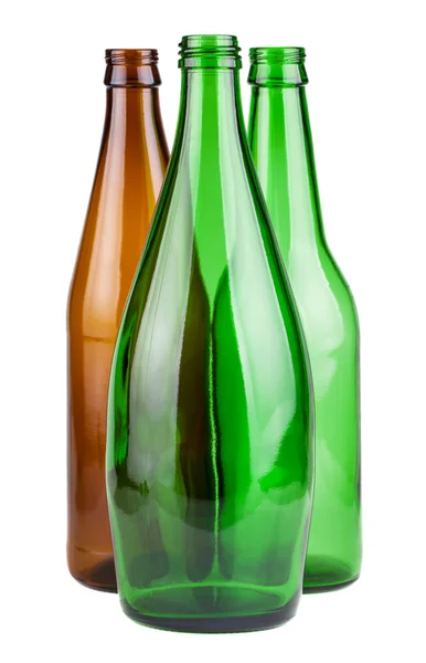 Empty bottles without labels — Stock Photo, Image