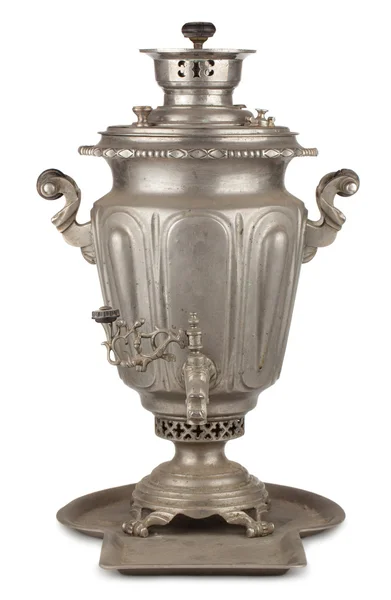 Samovar de chá russo velho — Fotografia de Stock