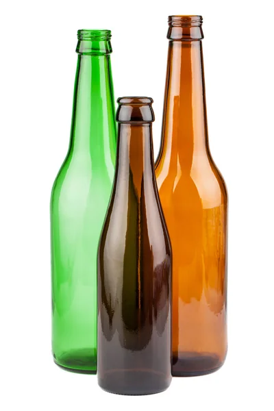 Empty bottles without labels — Stock Photo, Image