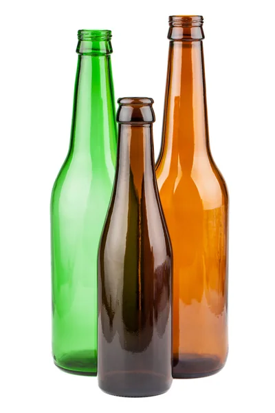 Empty bottles without labels Stock Image