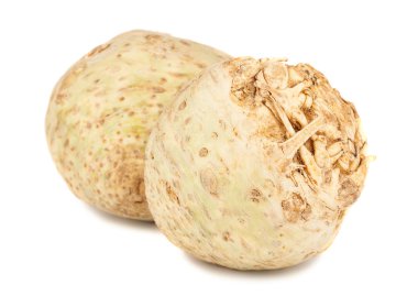 Pair of fresh celery root clipart