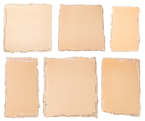 Collection of a cardboard pieces Royalty Free Stock Photos