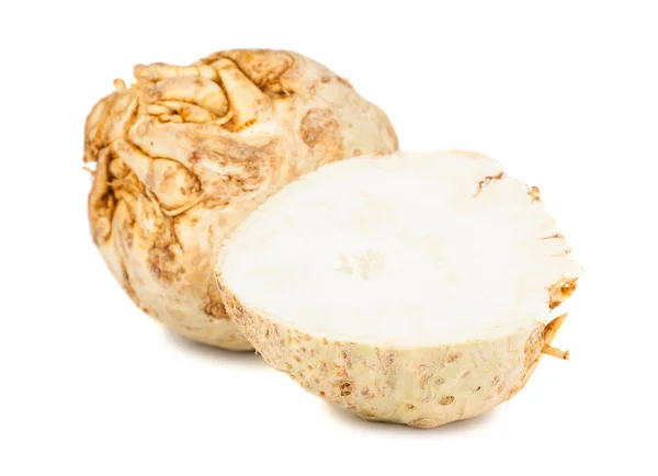 Full and half of celery root — Stock Photo, Image